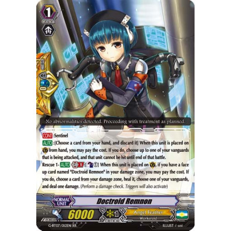 Vanguard_TCG_card_G-BT07_012EN_RR_Doctroid_Remnon_Glorious_Bravery_of_Radiant_Sword