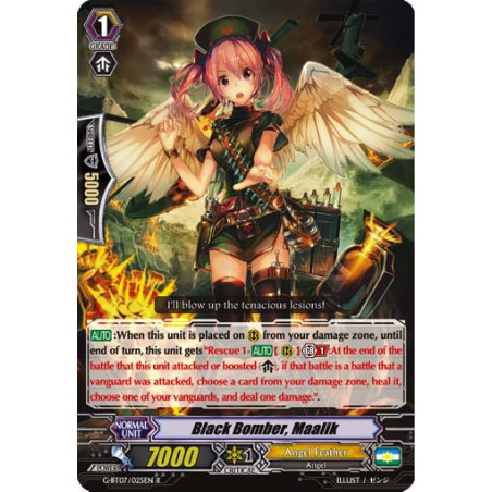 Vanguard_TCG_card_G-BT07_025EN_R_Black_Bomber_Maalik_Glorious_Bravery_of_Radiant_Sword