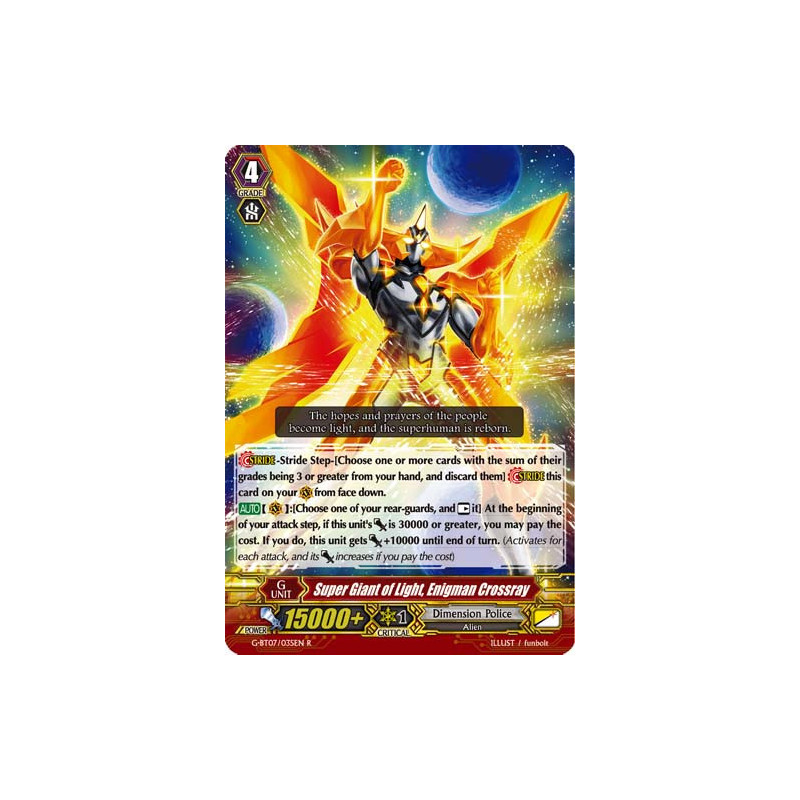 Vanguard_TCG_card_G-BT07_035EN_R_Super_Giant_of_Light_Enigman_Crossray_Glorious_Bravery_of_Radiant_Sword