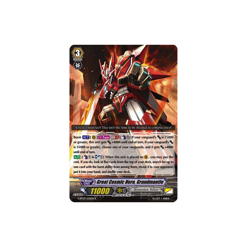 Vanguard_TCG_card_G-BT07_036EN_R_Great_Cosmic_Hero_Grandmantle_Glorious_Bravery_of_Radiant_Sword