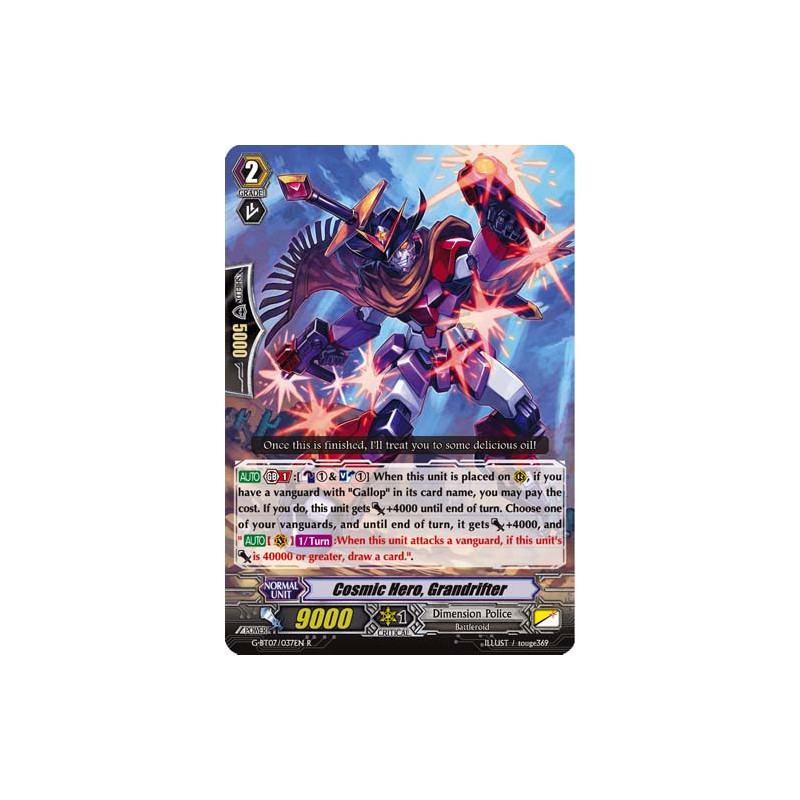 Vanguard_TCG_card_G-BT07_037EN_R_Cosmic_Hero_Grandrifter_Glorious_Bravery_of_Radiant_Sword