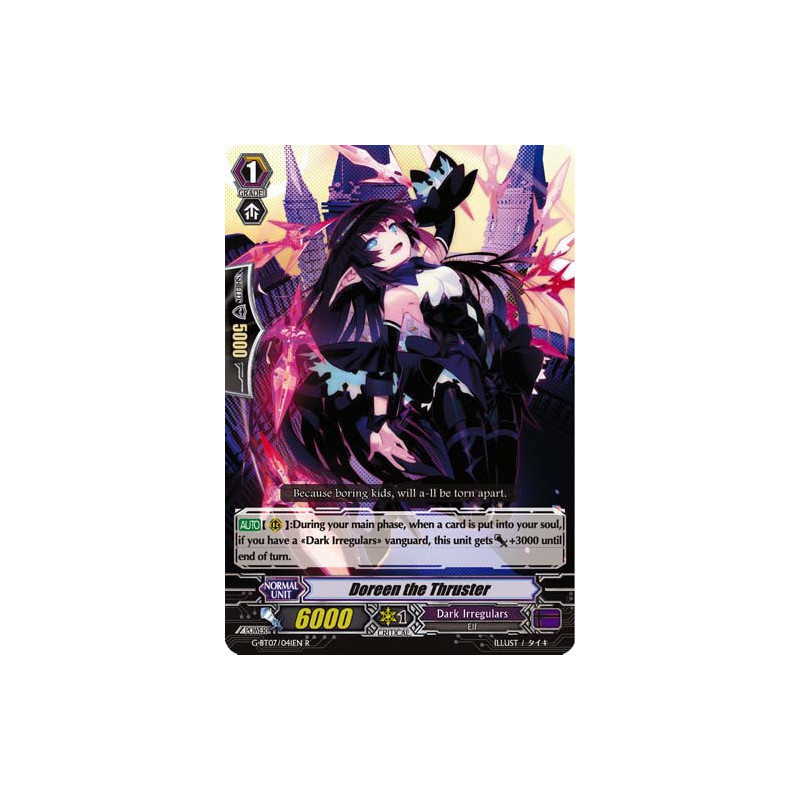 Vanguard_TCG_card_G-BT07_041EN_R_Doreen_the_Thruster_Glorious_Bravery_of_Radiant_Sword