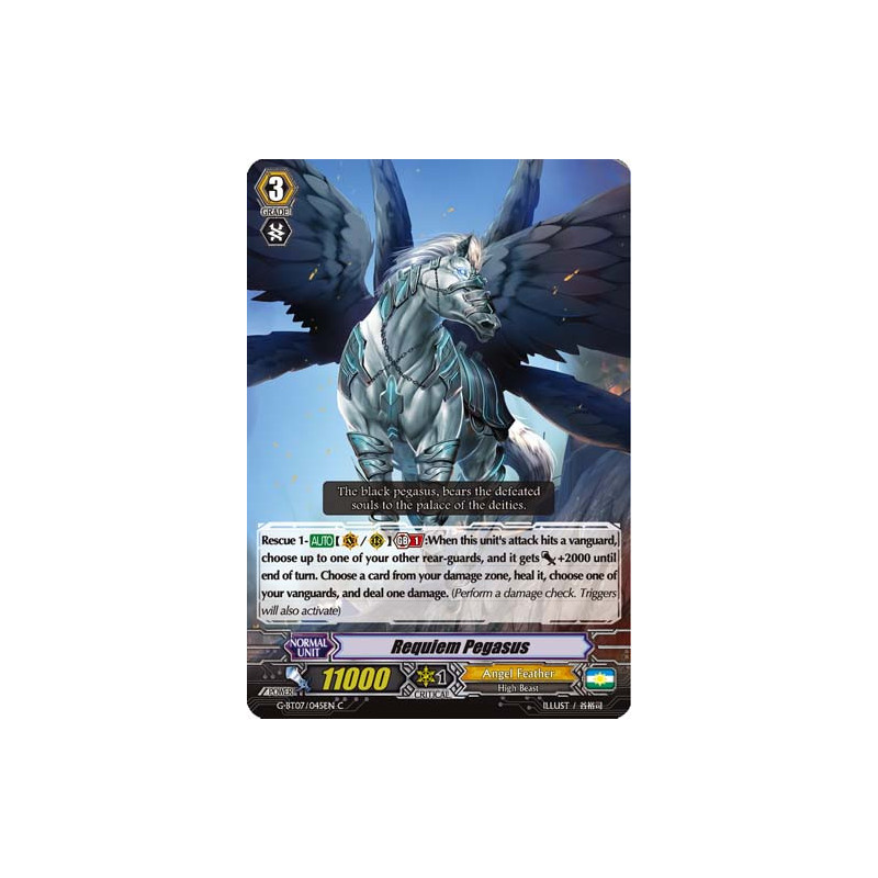 Vanguard_TCG_card_G-BT07_045EN_C_Requiem_Pegasus_Glorious_Bravery_of_Radiant_Sword