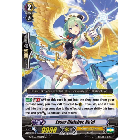 Vanguard_TCG_card_G-BT07_048EN_C_Laser_Clutcher_Ke_el_Glorious_Bravery_of_Radiant_Sword