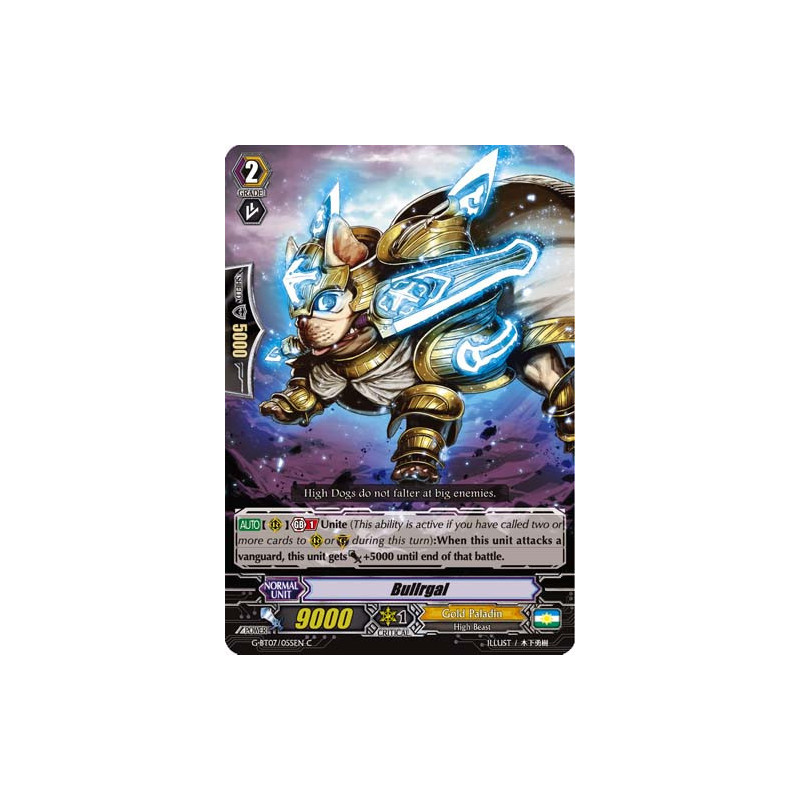 Vanguard_TCG_card_G-BT07_055EN_C_Bullrgal_Glorious_Bravery_of_Radiant_Sword