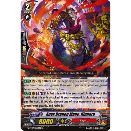 Vanguard_TCG_card_G-BT07_066EN_C_Apex_Dragon_Mage_Kinnara_Glorious_Bravery_of_Radiant_Sword
