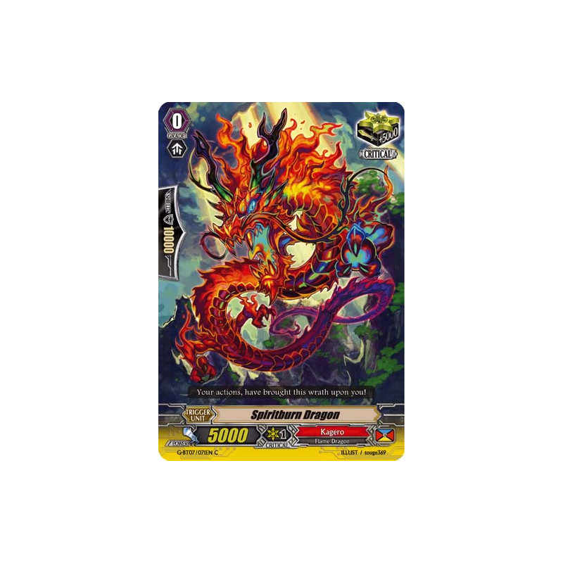 Vanguard_TCG_card_G-BT07_071EN_C_Spiritburn_Dragon_Glorious_Bravery_of_Radiant_Sword