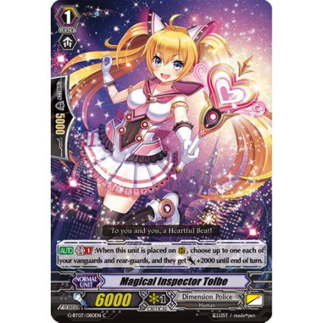 Vanguard_TCG_card_G-BT07_080EN_C_Magical_Inspector_Tolbe_Glorious_Bravery_of_Radiant_Sword