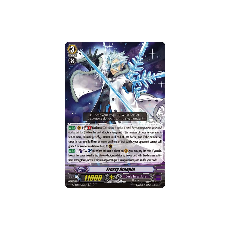 Vanguard_TCG_card_G-BT07_086EN_C_Frosty_Steeple_Glorious_Bravery_of_Radiant_Sword