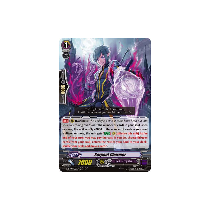 Vanguard_TCG_card_G-BT07_091EN_C_Serpent_Charmer_Glorious_Bravery_of_Radiant_Sword