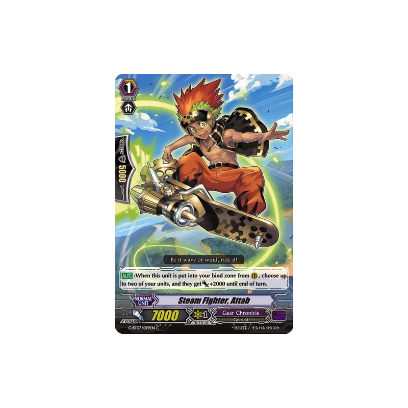 Vanguard_TCG_card_G-BT07_099EN_C_Steam_Fighter_Attab_Glorious_Bravery_of_Radiant_Sword