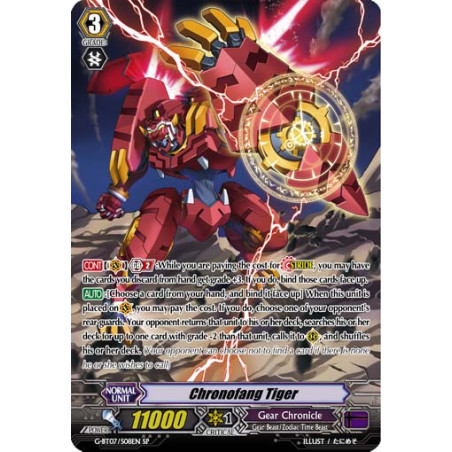 Vanguard_TCG_card_G-BT07_S08EN_SP_Chronofang_Tiger_Glorious_Bravery_of_Radiant_Sword