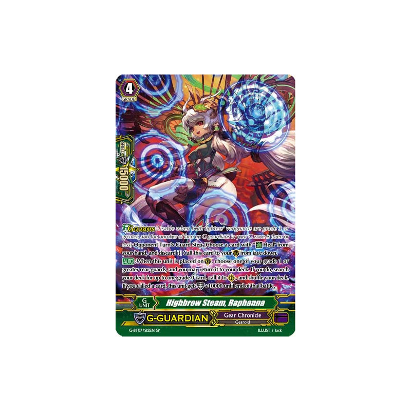 Vanguard_TCG_card_G-BT07_S12EN_SR_Highbrow_Steam_Raphanna_Glorious_Bravery_of_Radiant_Sword
