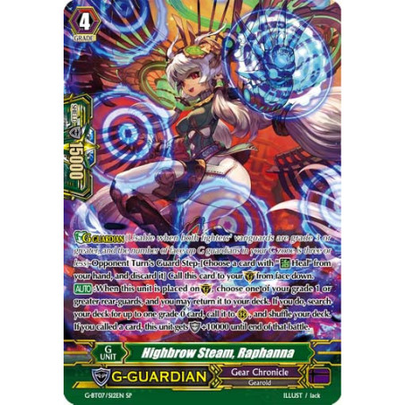 Vanguard_TCG_card_G-BT07_S12EN_SR_Highbrow_Steam_Raphanna_Glorious_Bravery_of_Radiant_Sword