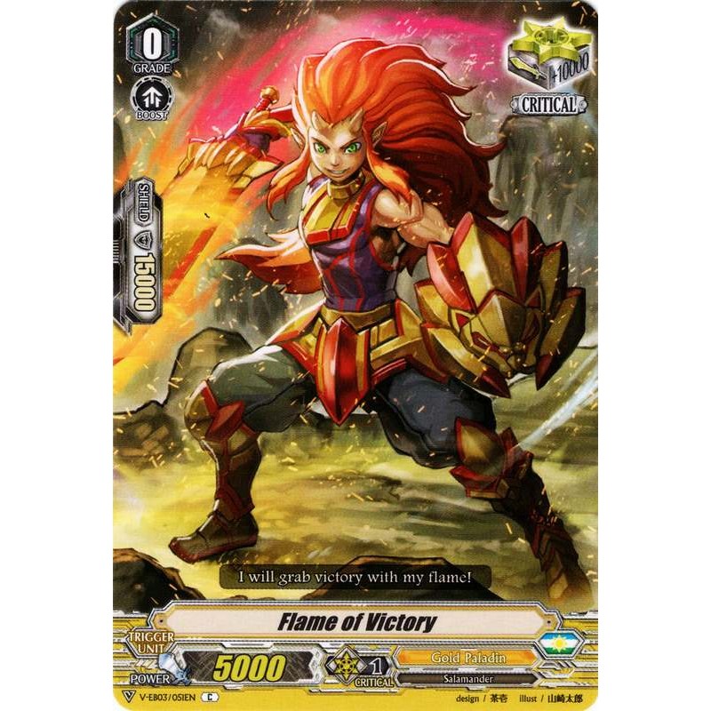 V-EB03/051EN Flame of Victory Ultrarare Miracle Collection Card Vangu