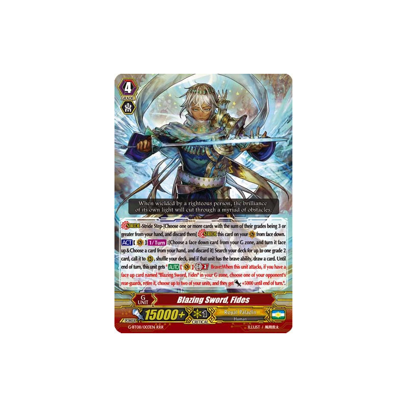 Vanguard_TCG_card_G-BT08_003EN_RRR_Blazing_Sword_Fides_Absolute_Judgment