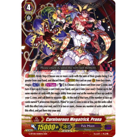 Vanguard_TCG_card_G-BT08_008EN_RRR_Carnivorous_Megatrick_Prana_Absolute_Judgment