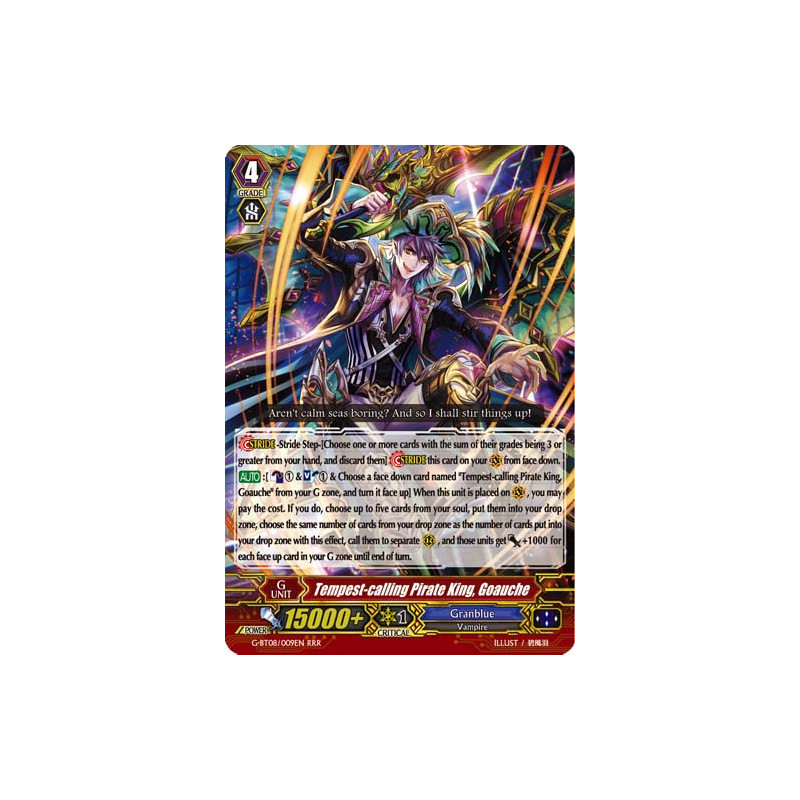 Vanguard_TCG_card_G-BT08_009EN_RRR_Tempest-calling_Pirate_King_Goauche_Absolute_Judgment
