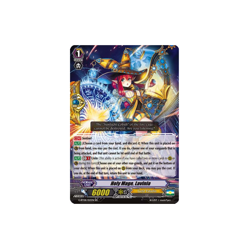 Vanguard_TCG_card_G-BT08_012EN_RR_Holy_Mage_Lavinia_Absolute_Judgment