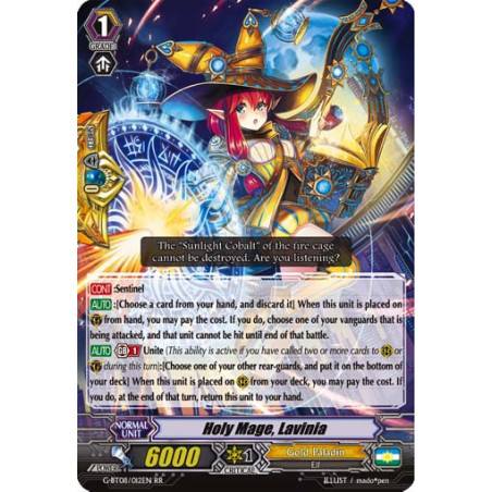 Vanguard_TCG_card_G-BT08_012EN_RR_Holy_Mage_Lavinia_Absolute_Judgment