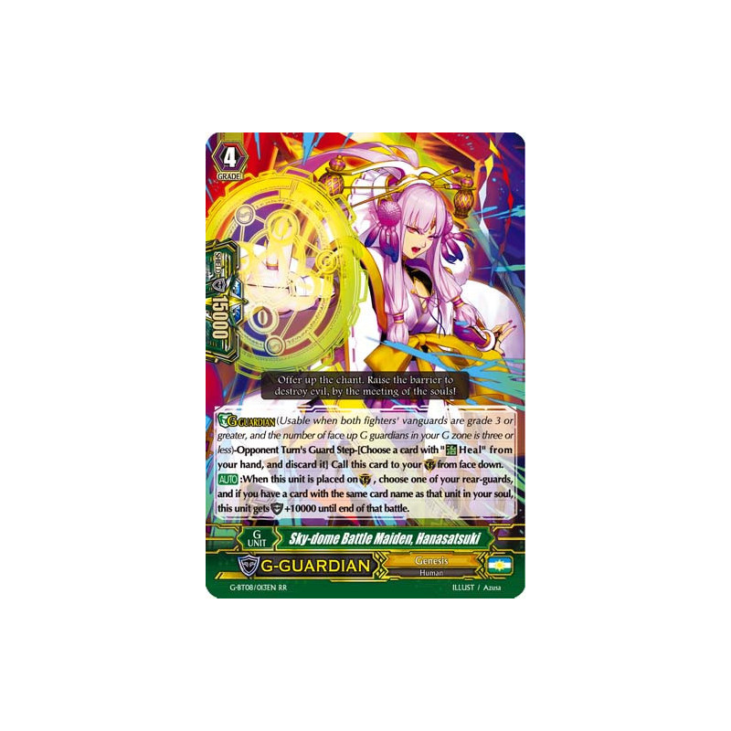 Vanguard_TCG_card_G-BT08_013EN_RR_Sky-dome_Battle_Maiden_Hanasatsuki_Absolute_Judgment