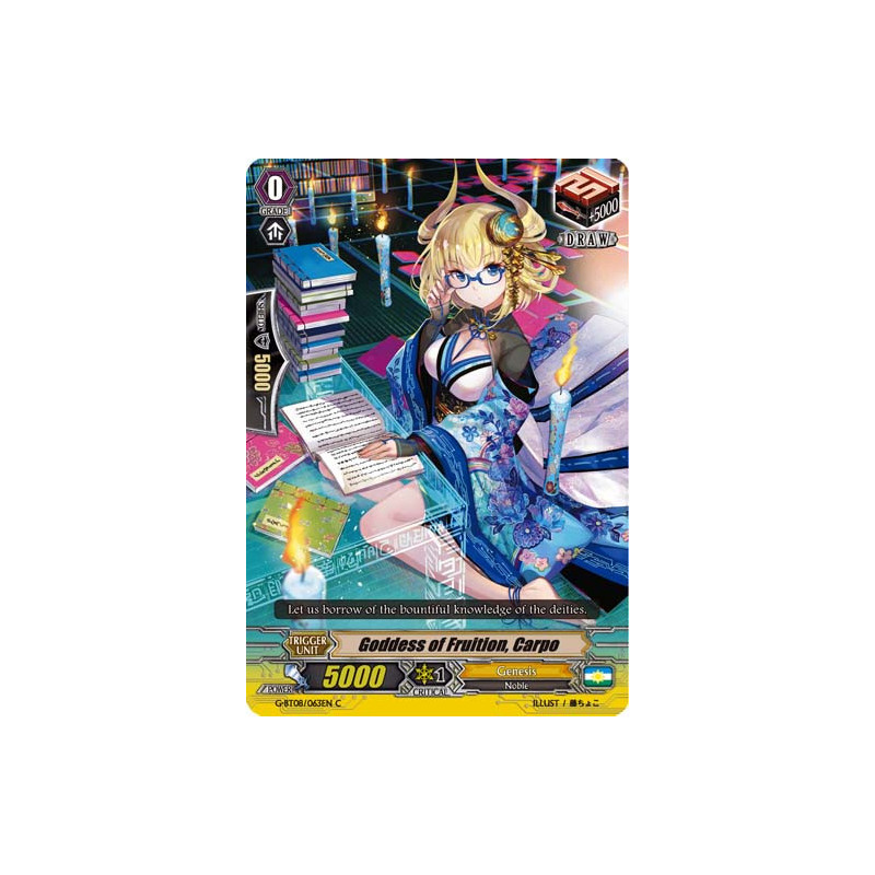 Vanguard_TCG_card_G-BT08_063EN_C_Goddess_of_Fruition_Carpo_Absolute_Judgment