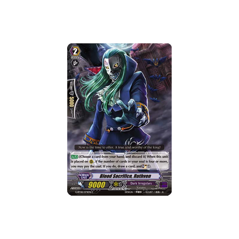 Vanguard_TCG_card_G-BT08_074EN_C_Blood_Sacrifice_Ruthven_Absolute_Judgment