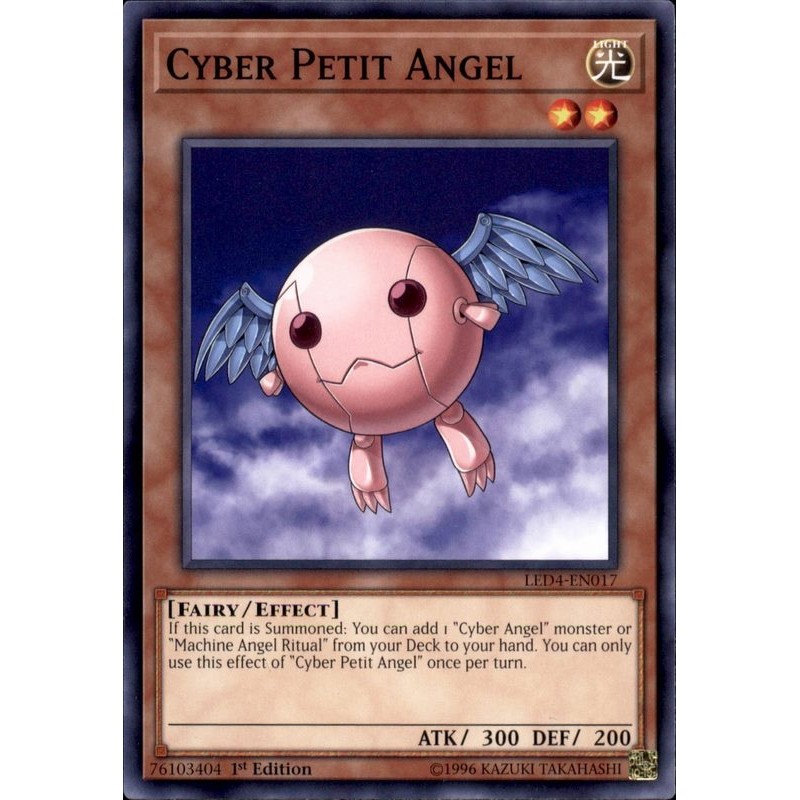 Led4 En017 Cyber Petit Ange Sisters Of The Rose Card Yu Gi Oh