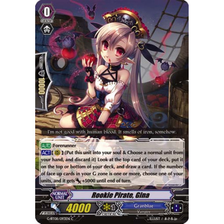 Vanguard_TCG_card_G-BT08_093EN_C_Rookie_Pirate_Gina_Absolute_Judgment
