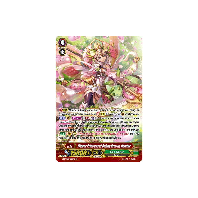 Vanguard_TCG_card_G-BT08_S08EN_SP_Flower_Princess_of_Balmy_Breeze_Ilmatar_Absolute_Judgment