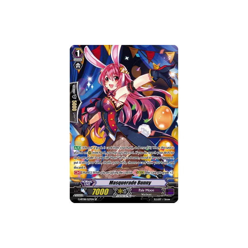 Vanguard_TCG_card_G-BT08_S27EN_SP_Masquerade_Bunny_Absolute_Judgment