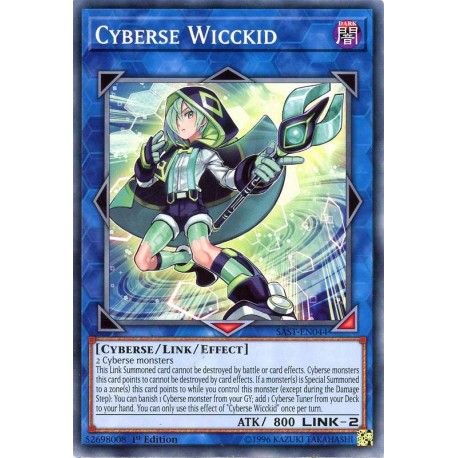 Carte YU GI OH WICCKID CYBERSE SAST-FR044 x 2 