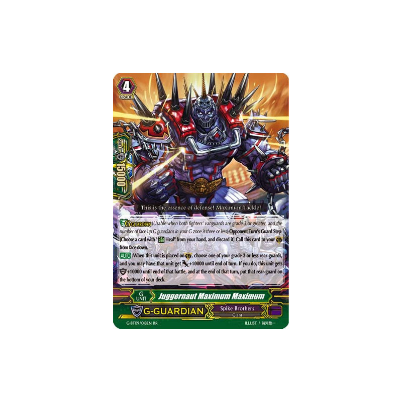 Vanguard_TCG_card_G-BT09_018EN_RR_Juggernaut_Maximum_Maximum_Divine_Dragon_Caper