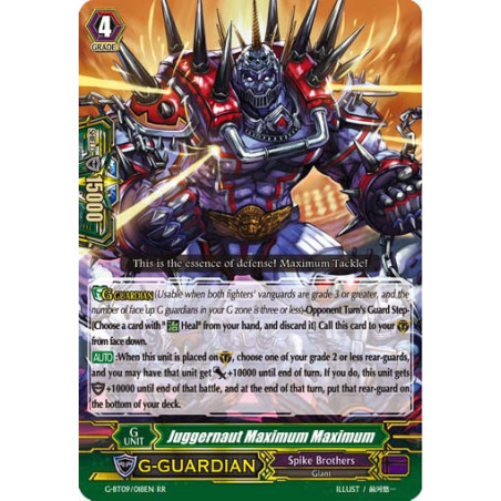 Vanguard_TCG_card_G-BT09_018EN_RR_Juggernaut_Maximum_Maximum_Divine_Dragon_Caper