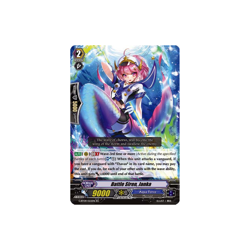 Vanguard_TCG_card_G-BT09_022EN_RR_Battle_Siren_Janka_Divine_Dragon_Caper