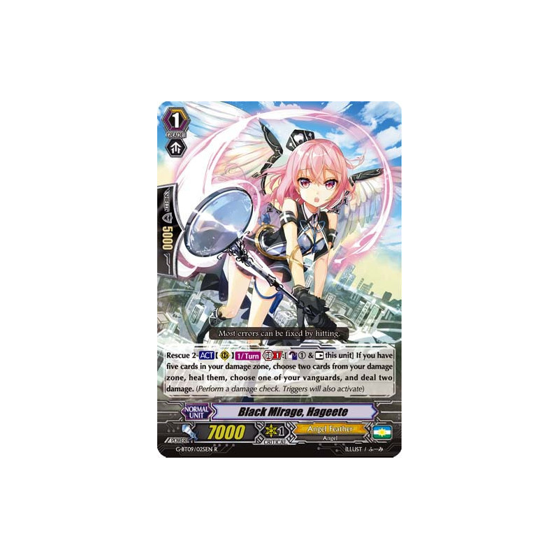 Vanguard_TCG_card_G-BT09_025EN_R_Black_Mirage_Hageete_Divine_Dragon_Caper