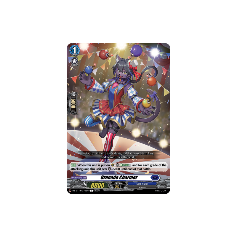 Vanguard_TCG_card_DZ-BT11_079EN_C_Grenade_Charmer_Symphony_of_Might_Bloom