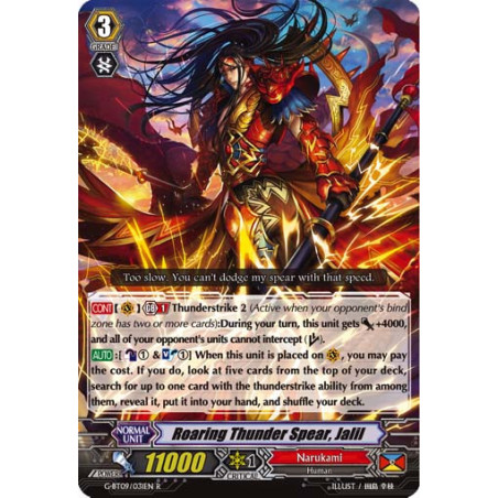 Vanguard_TCG_card_G-BT09_031EN_R_Roaring_Thunder_Spear_Jalil_Divine_Dragon_Caper