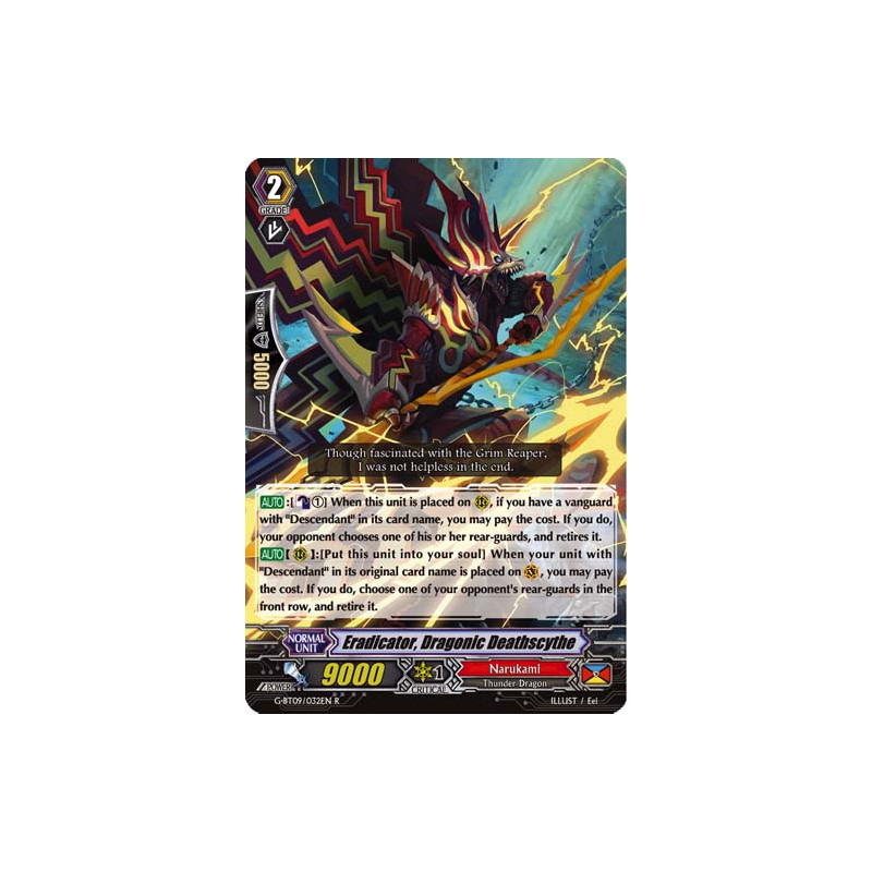 Vanguard_TCG_card_G-BT09_032EN_R_Eradicator_Dragonic_Deathscythe_Divine_Dragon_Caper