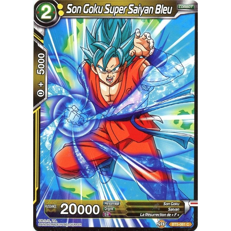 DBS BT5-081 C Super Saiyan Blue Son Goku MIRACULOUS REVIVAL Card in th