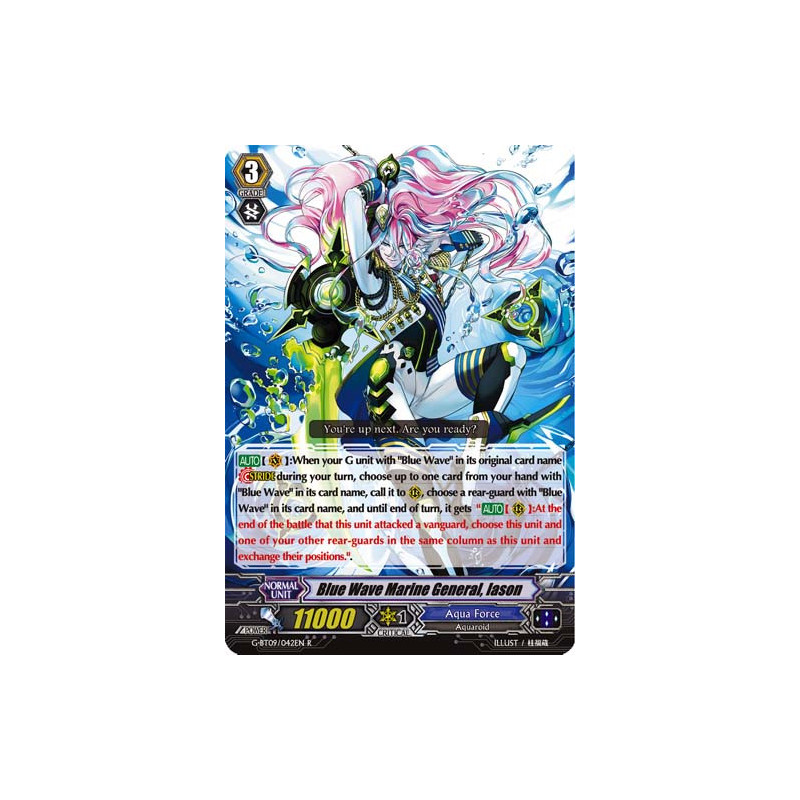 Vanguard_TCG_card_G-BT09_042EN_R_Blue_Wave_Marine_General_Iason_Divine_Dragon_Caper