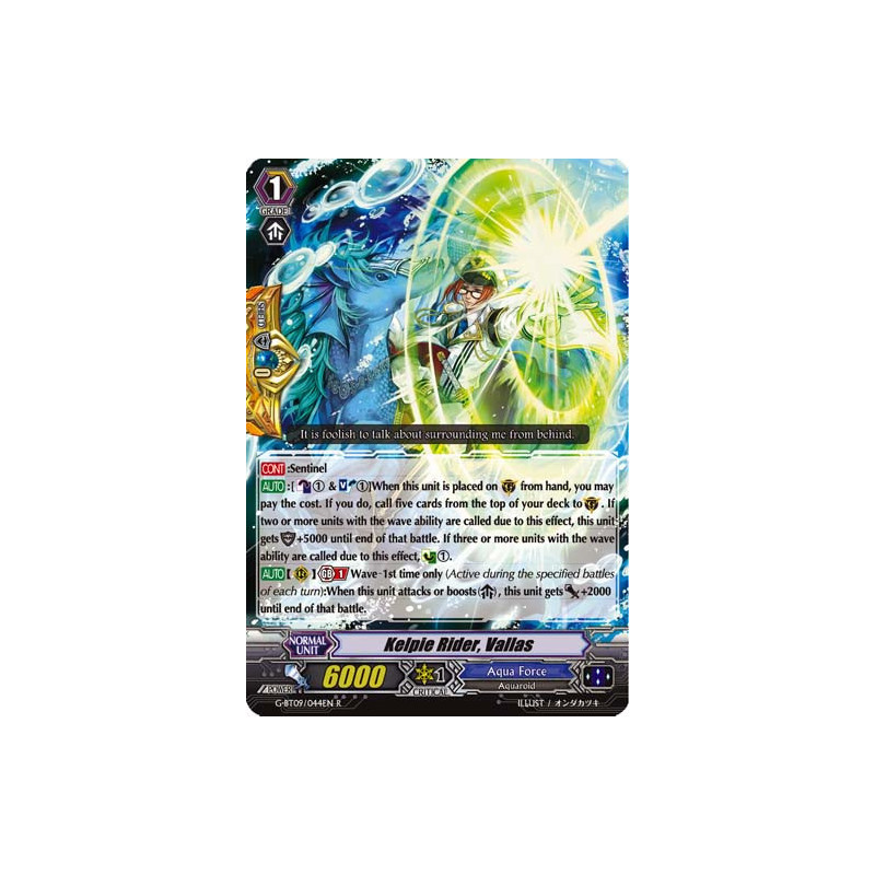 Vanguard_TCG_card_G-BT09_044EN_R_Kelpie_Rider_Vallas_Divine_Dragon_Caper