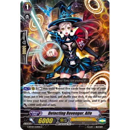Vanguard_TCG_card_G-BT09_059EN_C_Detecting_Revenger_Aife_Divine_Dragon_Caper