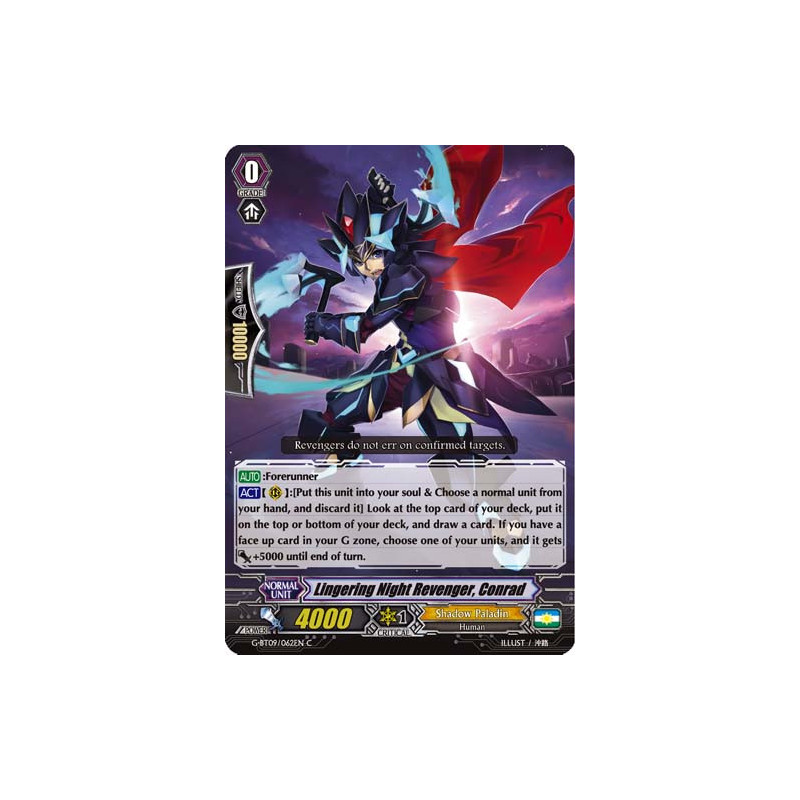 Vanguard_TCG_card_G-BT09_062EN_C_Lingering_Night_Revenger_Conrad_Divine_Dragon_Caper