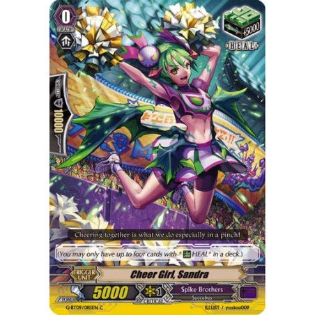 Vanguard_TCG_card_G-BT09_085EN_C_Cheer_Girl_Sandra_Divine_Dragon_Caper