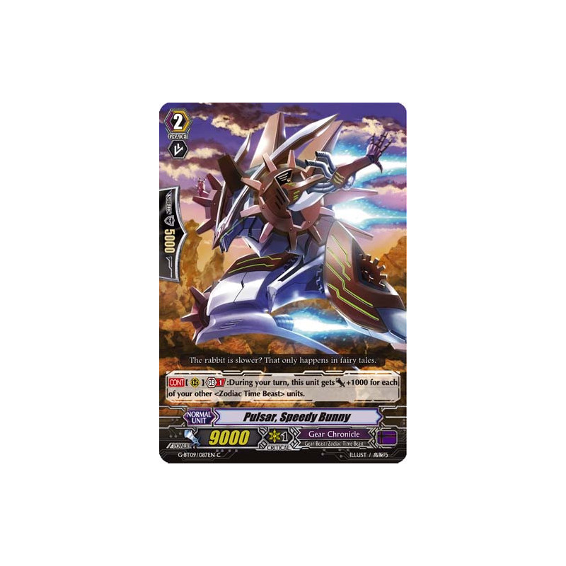 Vanguard_TCG_card_G-BT09_087EN_C_Pulsar_Speedy_Bunny_Divine_Dragon_Caper