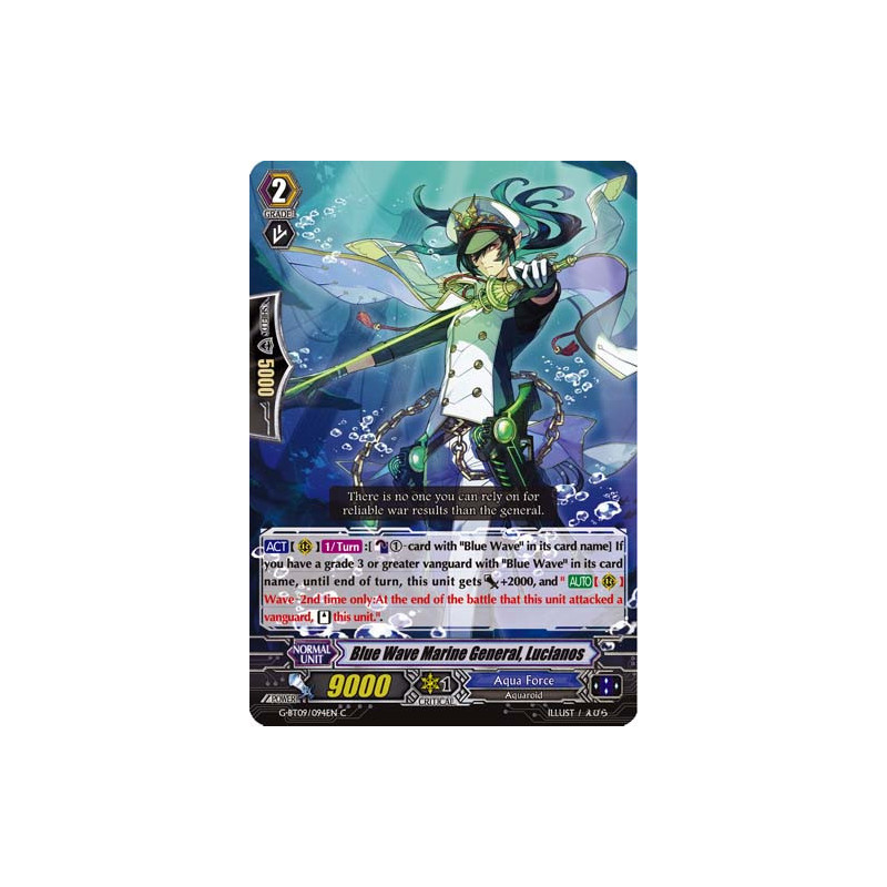 Vanguard_TCG_card_G-BT09_094EN_C_Blue_Wave_Marine_General_Lucianos_Divine_Dragon_Caper