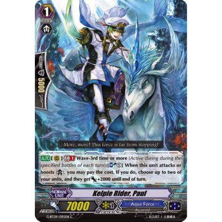 Vanguard_TCG_card_G-BT09_095EN_C_Kelpie_Rider_Paul_Divine_Dragon_Caper