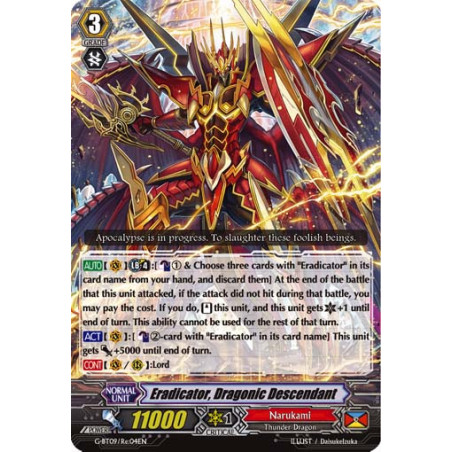 Vanguard_TCG_card_G-BT09_Re04EN_Re_Eradicator_Dragonic_Descendant_Divine_Dragon_Caper