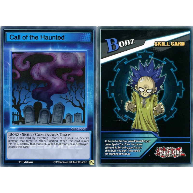 Yugioh Call of the Haunted SBLS-ENS03 SPEED DUEL Ultra Rare Mint Condition 